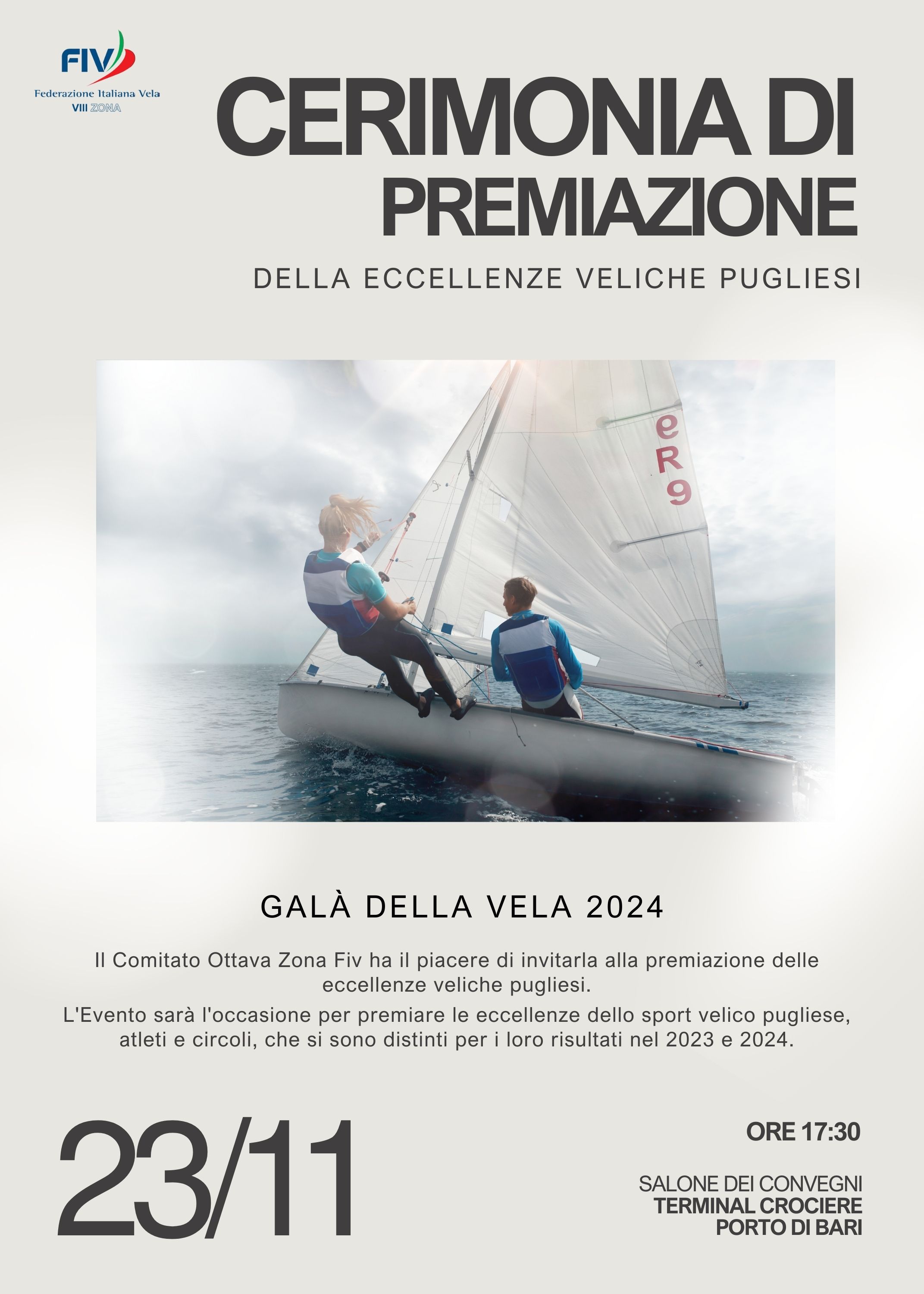 Galà della Vela 2024 - Cerimonia di premiazione delle eccellenze veliche pugliesi